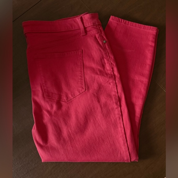 NWOT Talbots Red High-Waist Jegging Crop SZ 14; Never Worn - Picture 1 of 12